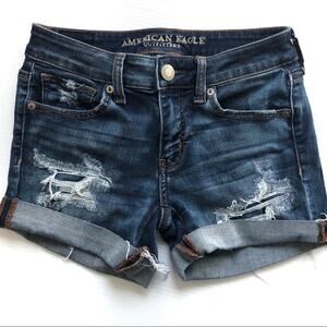 American Eagle Outfitters midi shorts rolled hem